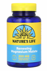 Магнію малат, Renewing Magnesium Malate, Nature's Life, 200 мг, 100 таблеток