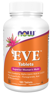 Вітаміни для жінок Єва, Eve, Women's Multi, Now Foods, чудовий комплекс, 180 таблеток