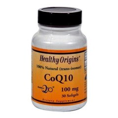 Коэнзим Q10, Kaneka (COQ10), Healthy Origins, 100 мг, 30 капсул