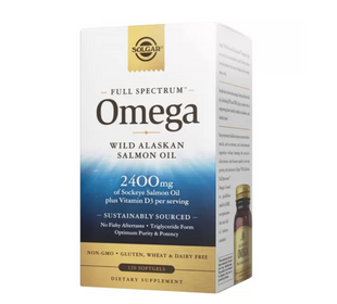 Full Spectrum Omega, з лосося, Solgar, 120 капсул