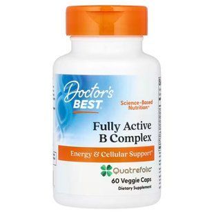 Вітаміни групи В, Fully Active B Complex, Doctor's Best, 60 вегетаріанських капсул
