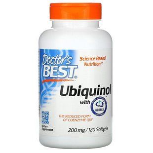 Убихинол с Канека, Ubiquinol with Kaneka, Doctor's Best,  200 мг 120 капсул