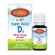 Детский витамин Д-3, Д3 от 2 лет, жидкий, Kid's Super Daily D-3, D3, Carlson Labs, 400 МЕ, 10,3 мл