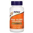 Алое 10 000 і пробіотики, Aloe 10,000 & Probiotics with 10-Strain, Now Foods, 60 капсул