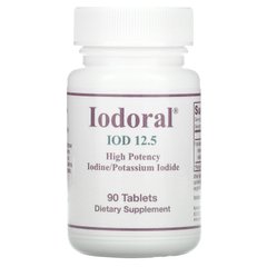 Йод, йодид калия, Iodoral, Iodine/Potassium Iodide, Optimox Corporation, 90 таблеток