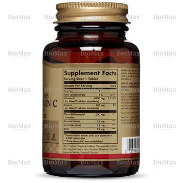 Витамин С, Ester-C Plus, Solgar, 1000 мг, 30 таблеток