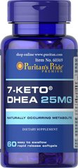 7 - кето Дегідроепіандростерон, 7-KETO, Puritan's Pride, 25 мг, 60 капсул
