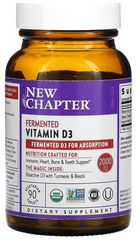 Ферментований вітамін D3, New Chapter, 2000 МО, 90 таблеток