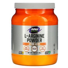 Аргінін порошок, L-Arginine Sports, Now Foods, 6000 мг, 1 кг