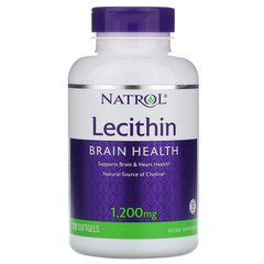 Лецитин, Lecithin, Natrol, 1200 мг, 120 капсул