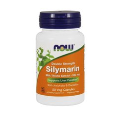 Силімарин (Расторопша), Silymarin, Now Foods, 300 мг, 50 капсул