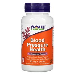 Нормалізація тиску, Blood Pressure, Now Foods, 90 капсул