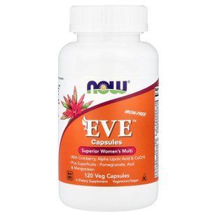Витамины для женщин Ева, Eve, Women's Multi, Now Foods, превосходный комплекс, 120 вегетарианских капсул