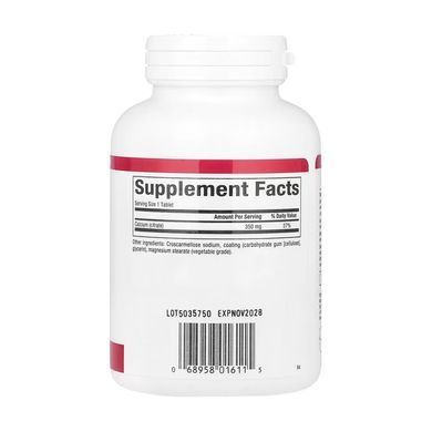 Кальцій цитрат, Calcium Citrate, Natural Factors, 350 мг, 90 таблеток