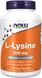 L-Лізин, L-Lysine, Now Foods, 500 мг, 250 капсул
