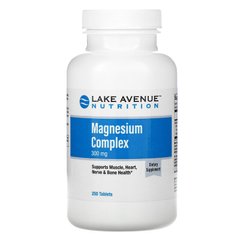 Магний комплекс, Magnesium Complex, Lake Avenue Nutrition, 300 мг, 250 таблеток