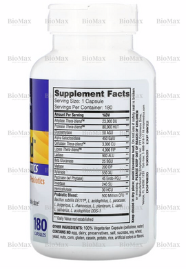 Пробіотик + ферменти, Digest Gold + Probiotics, Enzymedica, 180 капсул