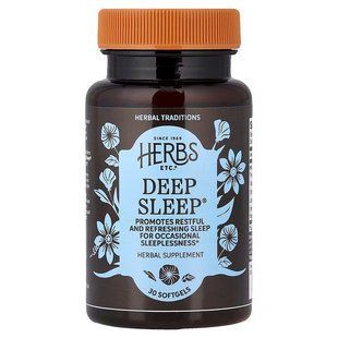Здоровий сон, Deep Sleep, Herbs Etc., 30 капсул