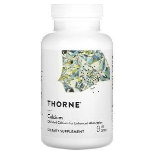 Кальцій малат, Dicalcium Malate, Thorne, 120 капсул