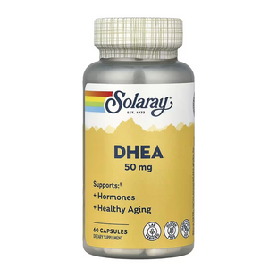 ДГЭА (дегидроэпиандростерон), DHEA, Solaray, 50 мг, 60 капсул