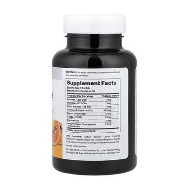 Ферменти папаї, Super Papaya Enzyme Plus, American Health, 180 жувальних таблеток