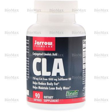 КЛК (Кон'югована лінолева кислота), CLA, Jarrow Formulas, 750 мг, 90 м'яких капсул