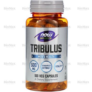 Трібулус, Tribulus, Now Foods, Sports, 500 мг, 100 капсул
