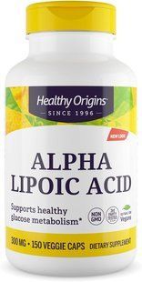 Альфа-липоевая кислота, Alpha Lipoic Acid, Healthy Origins, 300 мг, 150 капсул