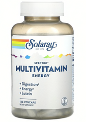 Мультивитамины для энергии, Spectro Energy Multivitamin, Solaray, 120 капсул