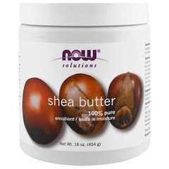 Масло Ши, Shea Butter, Now Foods, Solutions, 454 мл