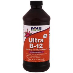 Витамин В12, Ultra B-12, Now Foods, 473 мл