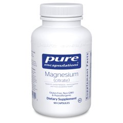 Магний цитрат, Magnesium citrate, Pure Encapsulations, 150 мг, 90 капсул