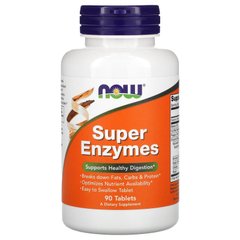 Пищеварительные ферменты, Super Enzymes, Now Foods, 90 таблеток