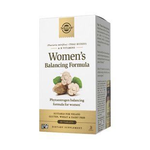 Формула жіночого балансу, Women's Balancing Formula, Solgar, комплекс фітоестрогенів, 60 таблеток