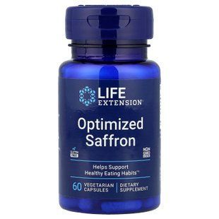 Шафран, Optimized Saffron, Life Extension, 60 вегетарианских капсул (78 мг в капсуле)