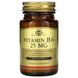 Вітамін B6, Vitamin B6, Solgar, 25 мг, 100 таблеток