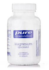 Магний глицинат, Magnesium (glycinate), Pure Encapsulations, 120 мг, 90 капсул