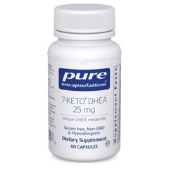 7-Кето, Дегидроэпиандростерон, 7-Keto DHEA, Pure Encapsulations, 25 мг, 60 капсул