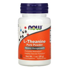 L-Теанин, чистый порошок, L-Theanine, Now Foods, 28 г