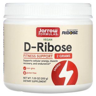 Д рибоза, D-Ribose, Jarrow Formulas, 200 г
