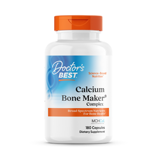 Комплекс для костей с кальцием, Calcium Bone Maker, Doctor's Best, 180 капсул