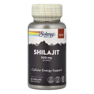 Шиладжит для чоловіків, Men's Shilajit, Solaray, 500 мг, 60 вегетаріанських капсул (250 мг в одній капсулі)