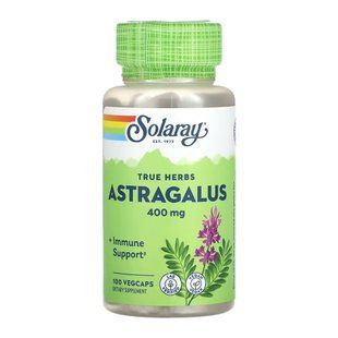 Астрагал, Astragalus, Solaray, корень, 400 мг, 100 вегетарианских капсул