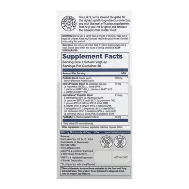 Комплексный пробиотик для мужчин, Mycrobiome Complete Probiotic Men's, Solaray, 50 млрд КОЕ, 30 вегетарианских капсул