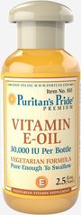 Витамин Е, Vitamin E-Oil, Puritan's Pride, 30000 МЕ, масло, 74 мл