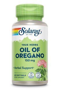 Масло орегано, Oil of Oregano, Solaray, 150 мг, 60 капсул