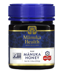 Манука мед, Honey, Manuka Health, UMF 16+, MGO 573+, сирий, 250 г