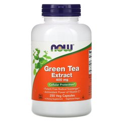 Экстракт зеленого чая, Green Tea, Now Foods, 400 мг 250 капсул