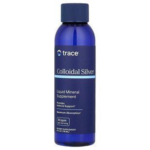 Колоїдне срібло, Colloidal Silver, Trace, 30 PPM, 118 мл