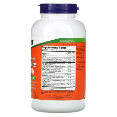 Здоровье предстательной железы, Now Foods, 180 гелевых капсул